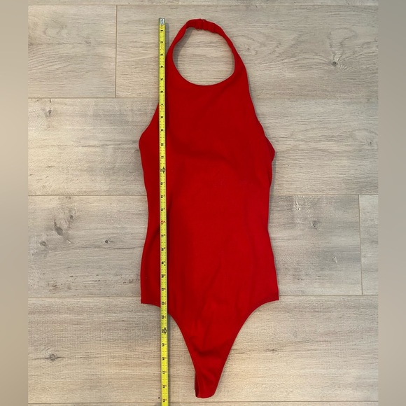 Aritzia Wilfred Halter Red Bodysuit - Picture 6 of 6